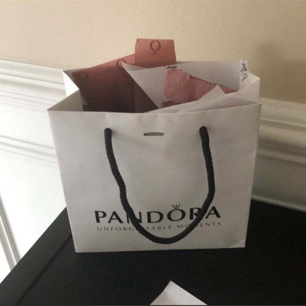 Authentic Pandora bracelet with sterling silver charms - Picture 16 of 16
